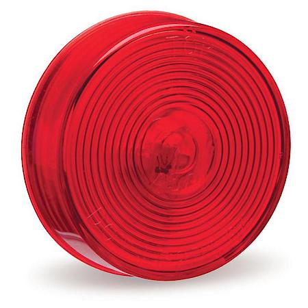 2 1/2" Clearance Marker Light, Optic Lens, Red