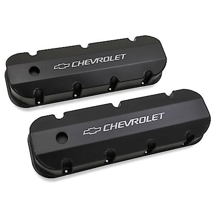 GM BBC FAB ALUM VALVE CVR; BLK