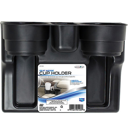 Black Plastic Seat Wedge Cup Holder