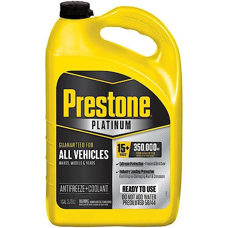 Antifreeze and Coolant: 50/50 Ready To Use, Universal Platinum, 1 Gallon