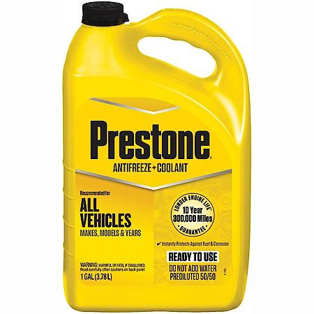 Antifreeze and Coolant: 50/50 Ready To Use, Universal, Protects Against Corrosion, 1 Gallon