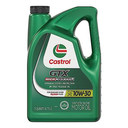 GTX 10W-30 High Mileage Synthetic Blend Motor Oil, 5 Quart