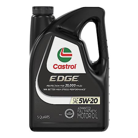EDGE 5W-20 Advanced Full Synthetic Motor Oil, 5 Quart