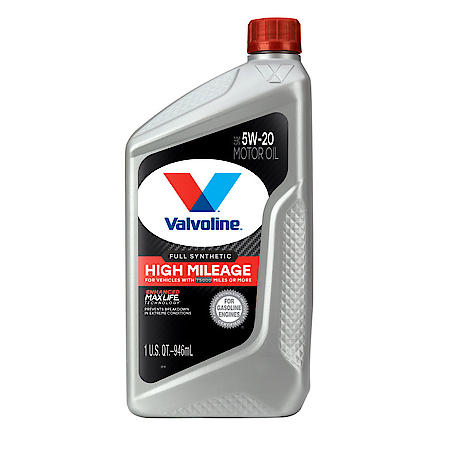Full Synthetic High Mileage with MaxLife Technology 5W-20 Engine Oil: Maximizes Engine Life, 1 Quart