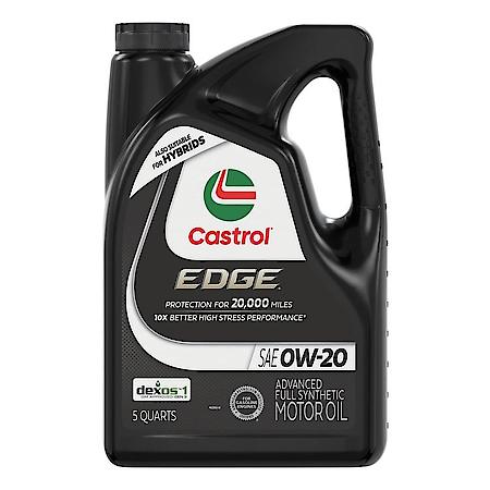 EDGE Advanced 0W-20 Full Synthetic Motor Oil, 5 Quart