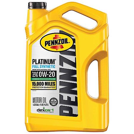 Platinum 0W-20 Full Synthetic Motor Oil, 5 Quart