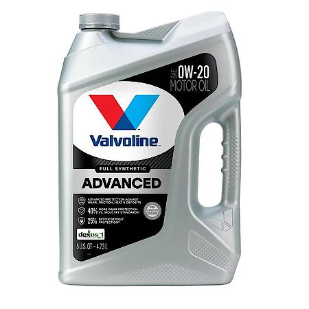Advanced Full Synthetic 0W-20 Motor Oil: Maximizes Engine Life, 5 Quart
