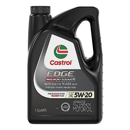 EDGE High Mileage 5W-20 Advanced Full Synthetic Engine Oil, 5 Quart