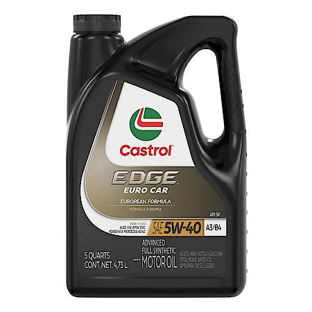 EDGE Euro 5W-40 A3/B4 Advanced Full Synthetic Motor Oil, 5 Quart