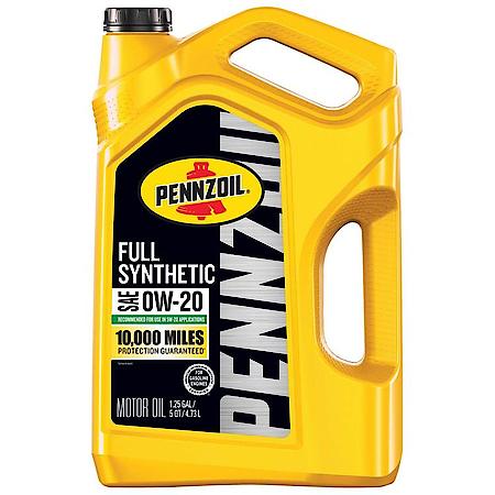 0W-20 Full Synthetic Motor Oil, Helps Prevent Sludge Build-Up, 5 Quart
