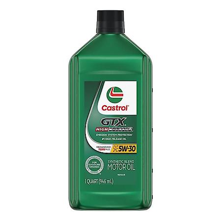 GTX High Mileage 5W-30 Synthetic Blend Motor Oil, 1 Quart