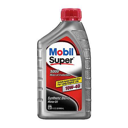 Super 10W-40 Synthetic Blend Motor Oil, 1 Quart