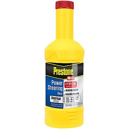 MAX Power Steering Fluid: American Vehicles, With Stop Leak, Enhances System Life, 100k miles, 12 oz