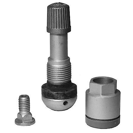 Clamp-In TPMS Service Kit: Metal, 43Mm Ball-Seat Valve; W/ Shear Ring