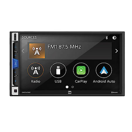 Double Din Car Stereo: 7" Touchscreen, Android Auto & Apple CarPlay, Bluetooth, Hands Free Calling