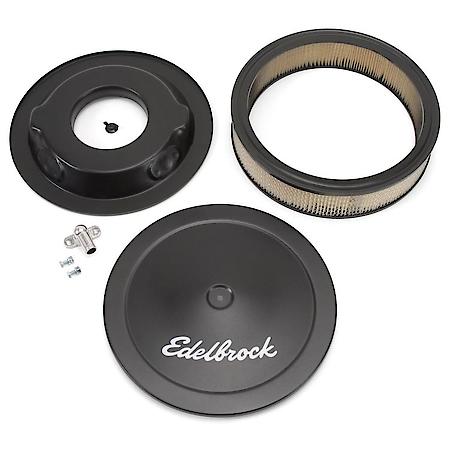 Pro-Flo Black 14" Round Air Cleaner with 3" Paper Element (Deep Flange)