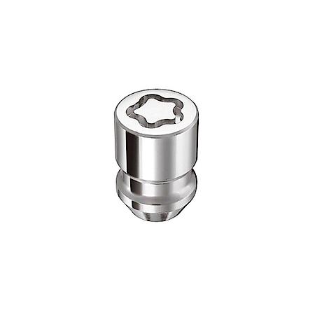 Chrome Cone Seat Wheel Lock Set (M12 x 1.25 Thread Size) - Set of 4 Locks and 1 Key