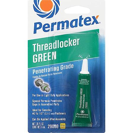 Green Threadlocker: Penetrating Grade, 6 ml