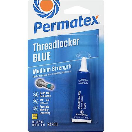 Blue Threadlocker: For Nut & Bolt Applications 1/4" to 3/4", 6 mL