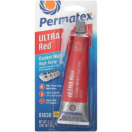 High-Temp Silicone Gasket Maker - 650 Deg. F Resistant, 3 oz.