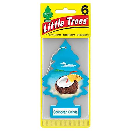 Hanging Air Freshener: Caribbean Colada Scent, 6 Pack