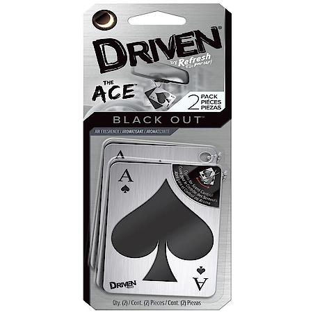 Ace Of Spades Hanging Air Freshener: Black Out Scent, 2 Pack