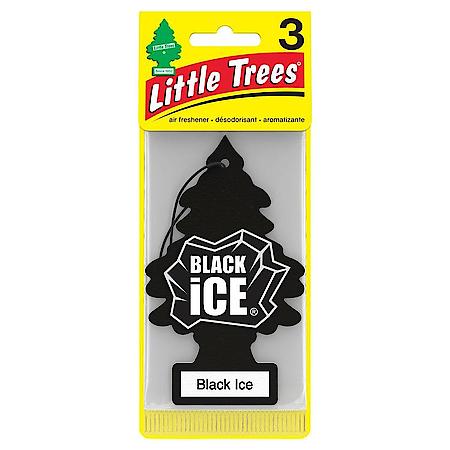 Hanging Air Freshener: Black Ice Scent, 3 Pack