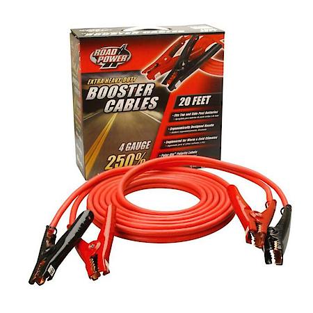 20 ft. 4 gauge with 500 Amp Polar-Glo Booster Cable Clamp