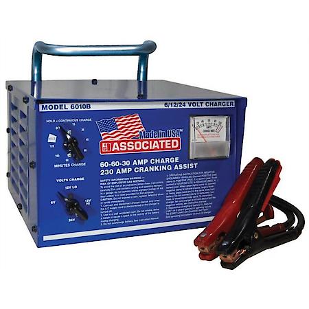 6010B Heavy Duty 6/12/24 Volt Portable Battery Charger