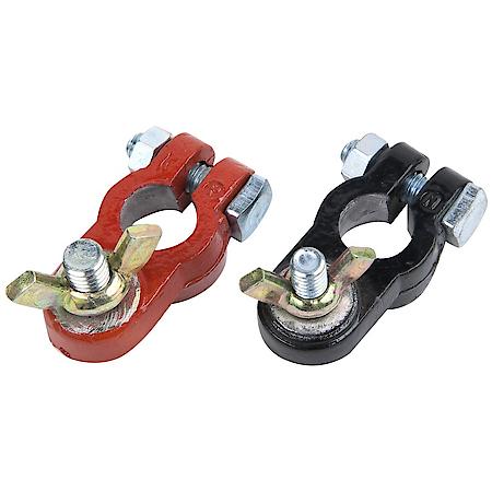 Marine Battery Terminal: Wing Nut, Top Post, 2 Ea Epoxy Coated