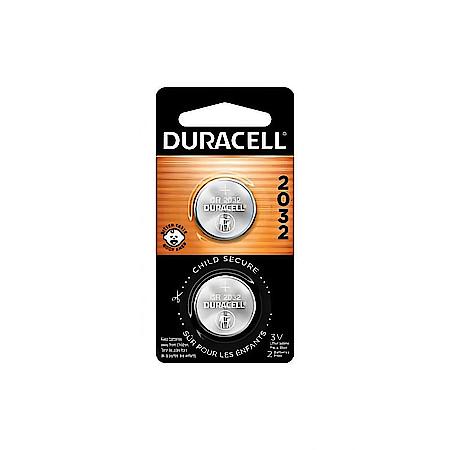 2032 Lithium Coin Battery: Bitter Coating Discourages Swallowing, 2 Pack