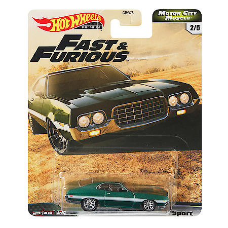 Fast & Furious Car, 1:64 Toy Diecast Car (Styles May Vary)