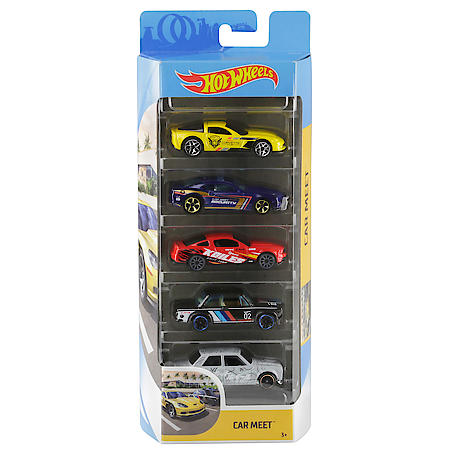 5-Car Assortment, 1:64 Toy Diecast Cars, (Styles May Vary), 5 Pack