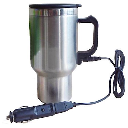 12V USB Insulated Travel Mug with Heater, 500 mL (17 oz)