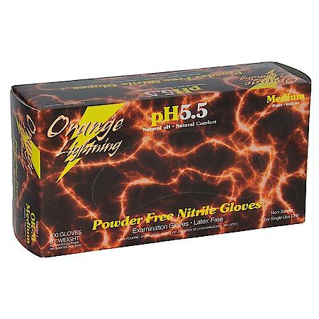 Orange Lightning Xxlarge Orange Nitrile Gloves
