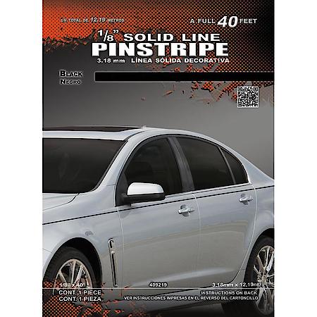 1/8"X40' Solid Black Pin Stripe