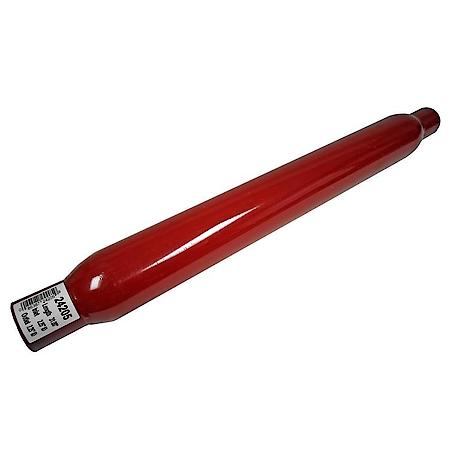 Glasspack Muffler Uni Fit Powdercoated Steel 26" L, 2.25" In, 2.25" Out, Round