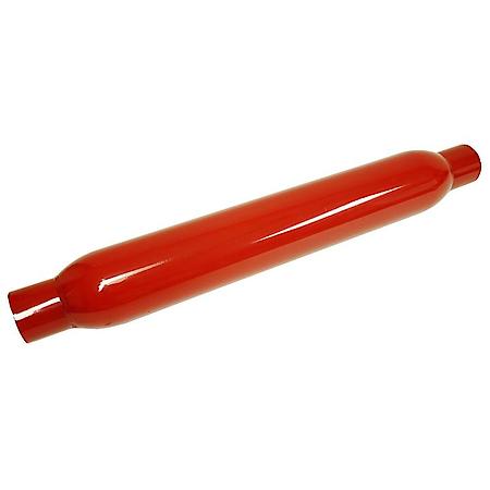 Glasspack Muffler Uni Fit Powdercoated Steel 23" L, 2.5" In, 2.5" Out, Round