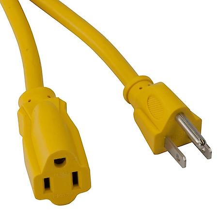100' Single-Tap 16/3 Extension Cord with Lighted End