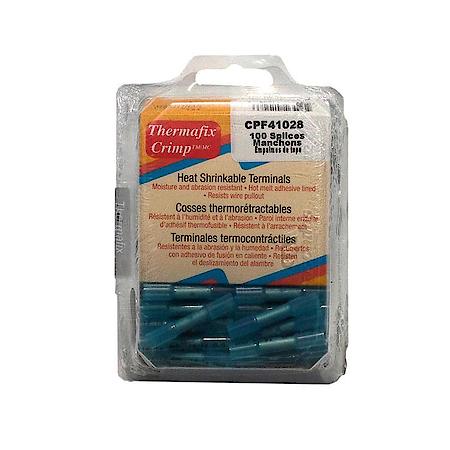 Heat Shrinkable Splices - 14-16 Gauge, Blue - Material Nylon