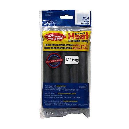 Heat Shrinkable Tubing Size No. 4 (3/4") - Color black - Material Cross-linked polyolefin