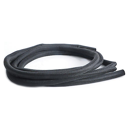 Easy Loom Split Wire Sleeve - 0.375in x 20ft - Black - Protective Covering for Electrical Wires