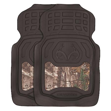 Floor Mats: Camouflage, Rubber, Heavy Duty, All Weather, Universal, 2 Pack