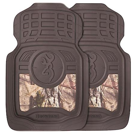 Floor Mats: Camouflage, Rubber, Heavy Duty, All Weather, Universal, 2 Pack
