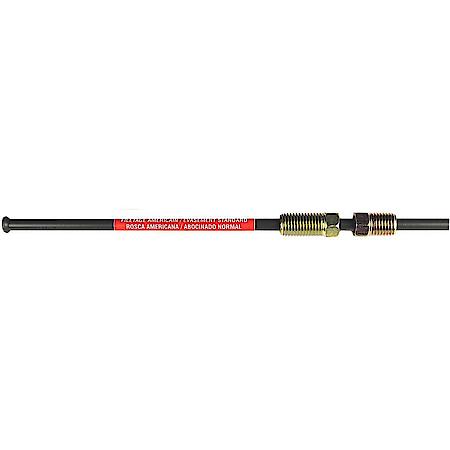 PVF Coated Steel Brake Line: 30" Long, 3/16" Diameter, Universal Fit, 1 Piece
