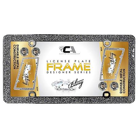 Crushed Bling License Plate Frame