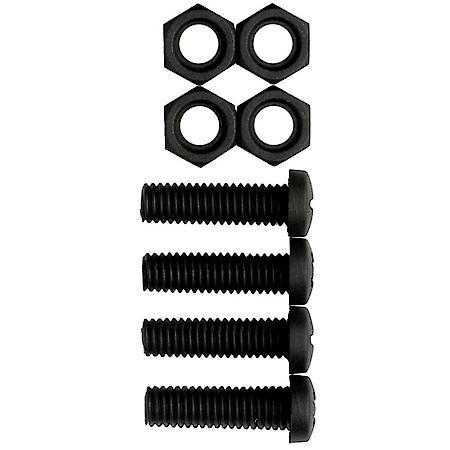 Metric License Plate Fasteners, Nylon, Black