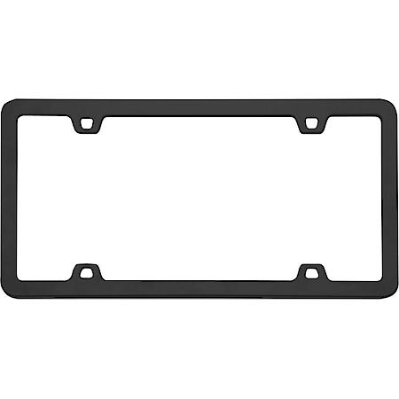 Neo License Plate Frame: Black Metal, Excludes Mounting Hardware