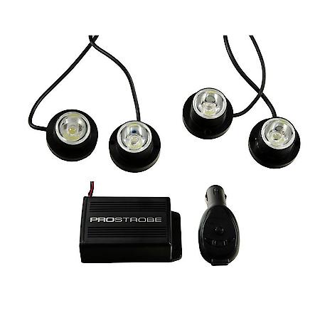 SpotStrobz 4 Wireless Safety Strobe Light Kit - White