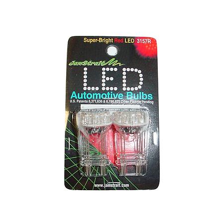 Super-Bright LED Automotive Bulb, Red, Pair
